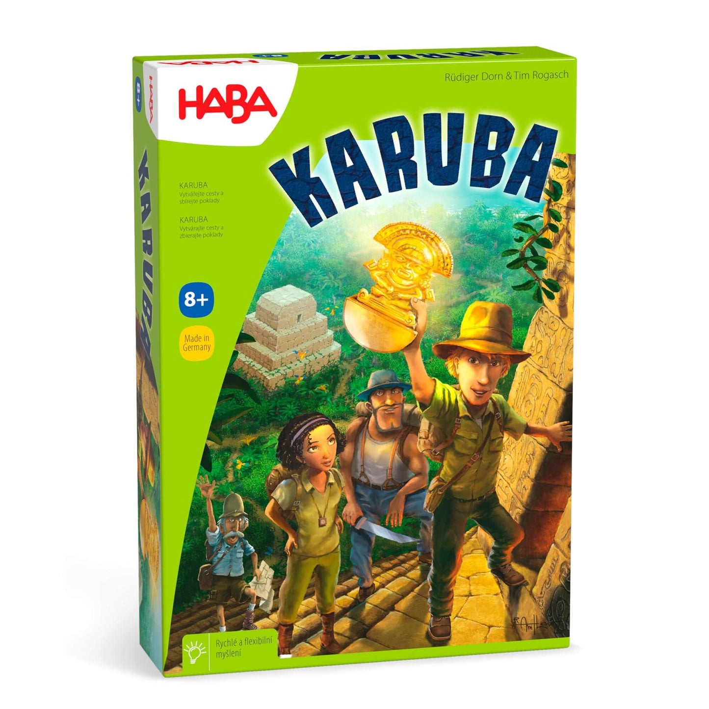 HABA Karuba Jungle Adventure Tile Placement — Family Puzzle Game (Ages 8–12) Made in Germany