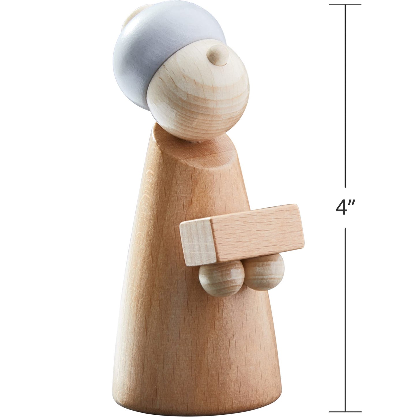 HABA Wooden Nativity Set – Family Keepsake Manger Scene, 13 Beechwood Figures, Made in Germany