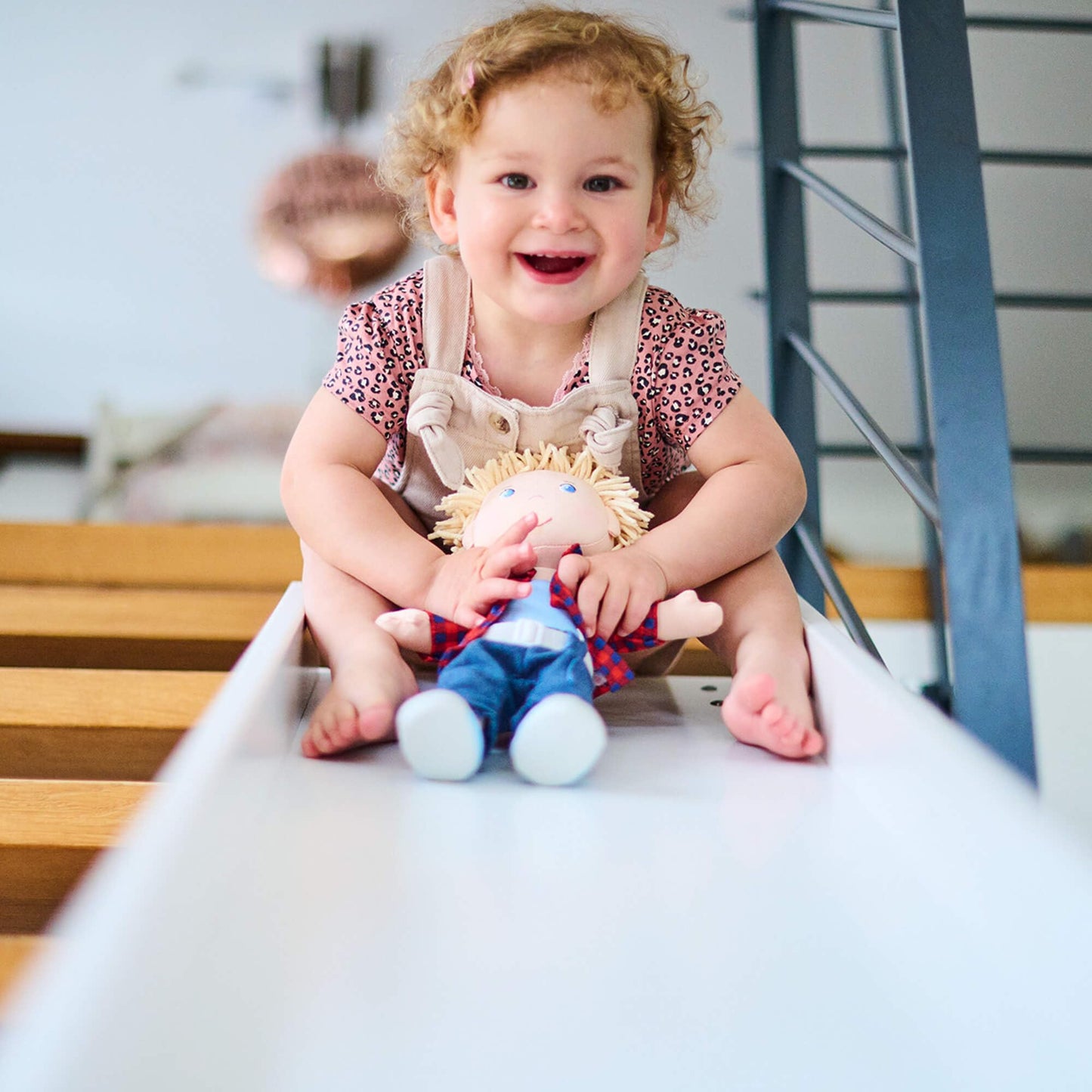 HABA Nick 12-Inch Soft Doll – Blue-Eyed Baby Boy, Machine Washable