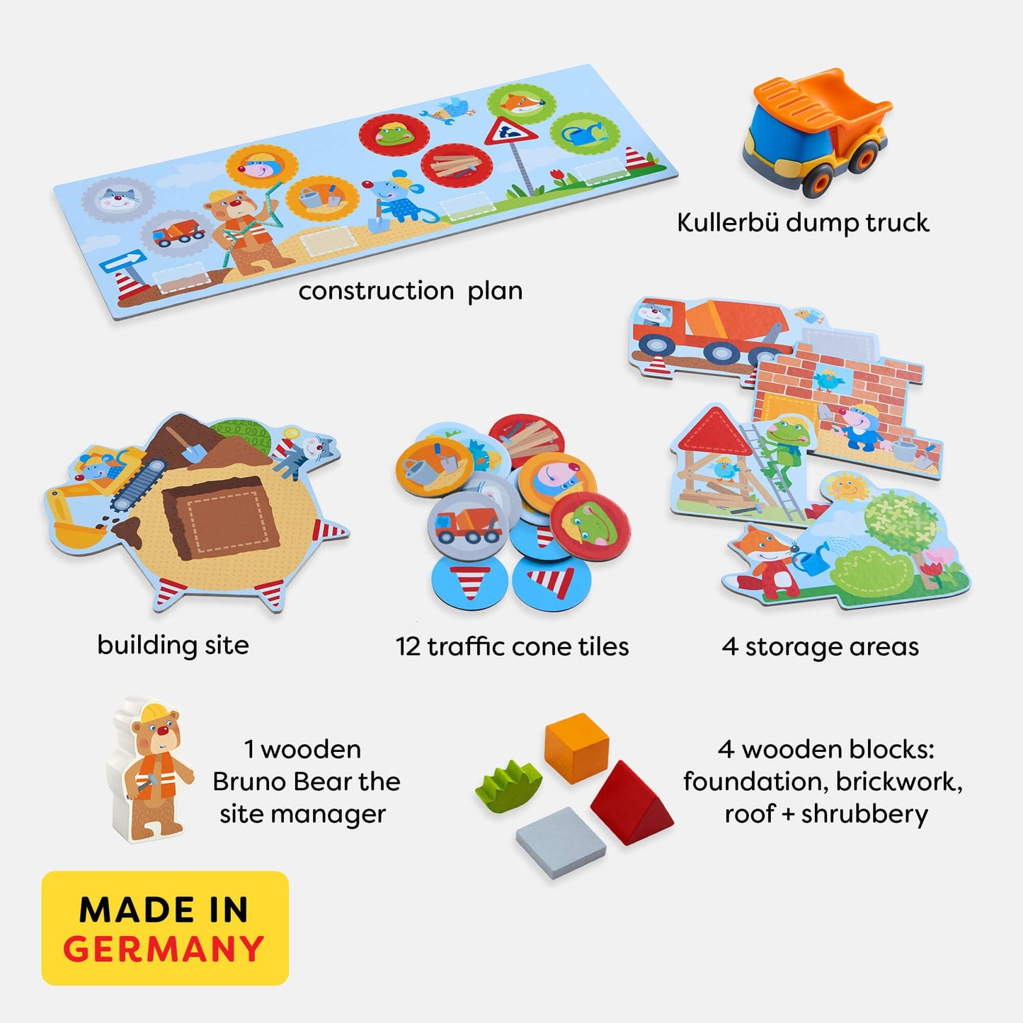 HABA My Very First Games Building Site – Cooperative Toddler Learning Game for 2+