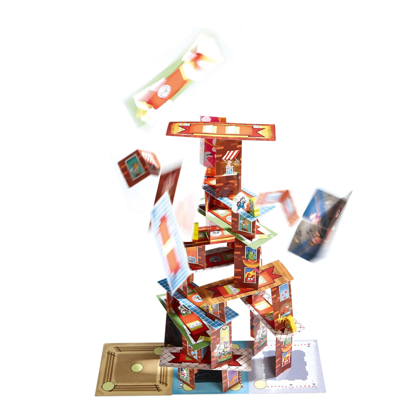 Rhino Hero Super Battle by HABA – 3D Stacking Board Game, Made in Germany