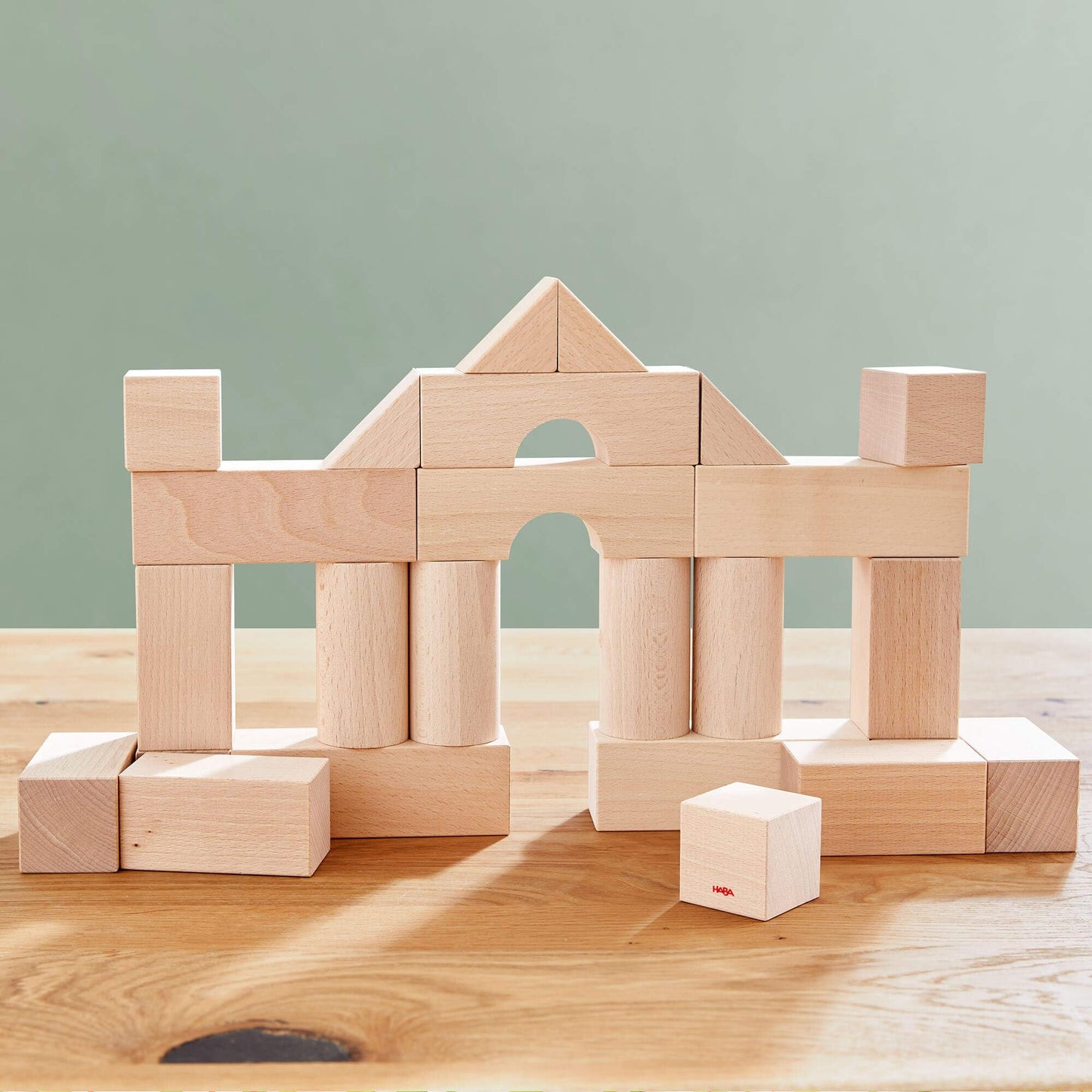 HABA 26-Piece Wooden Building Blocks – German-Made Open-Ended Toys for Creative Play