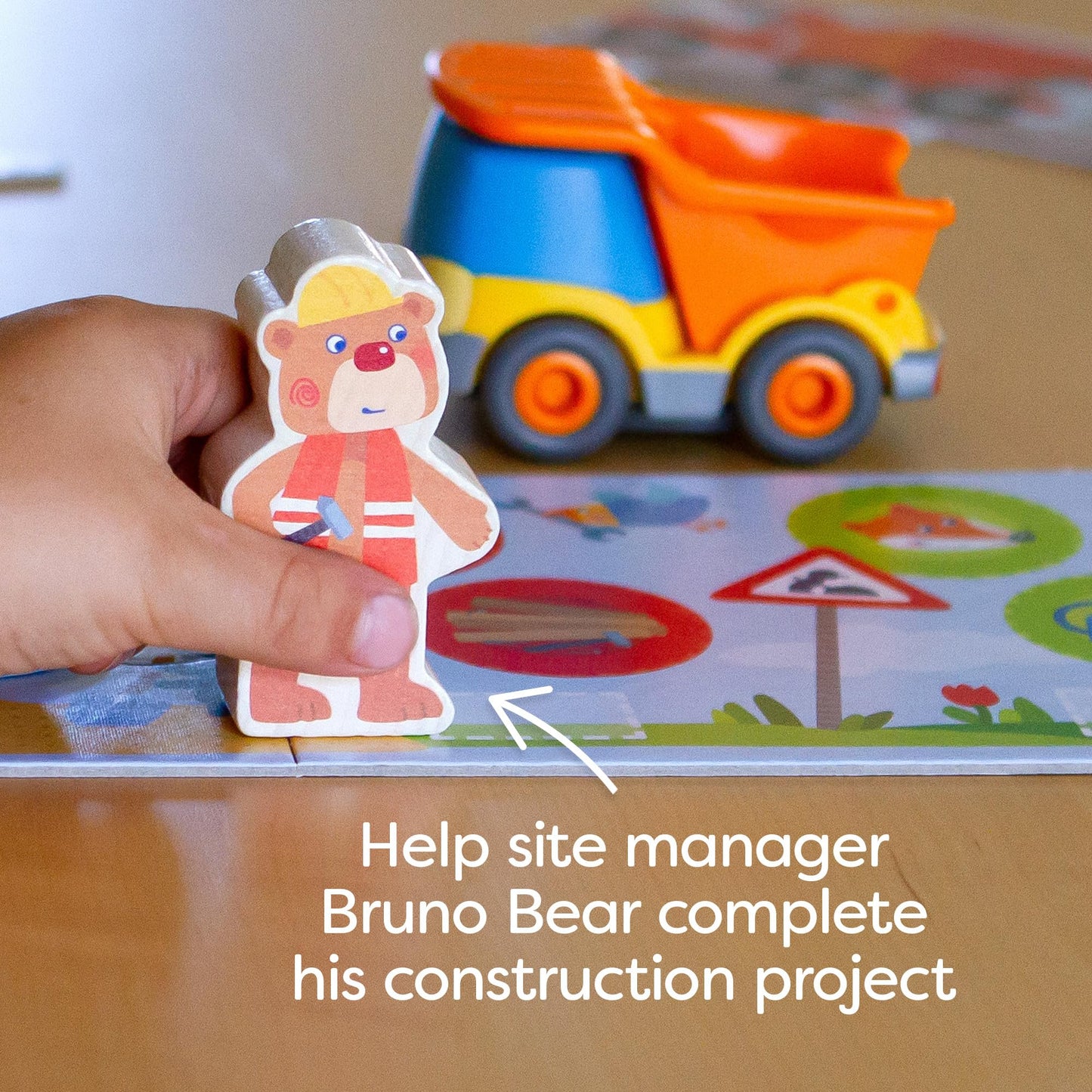 HABA My Very First Games Building Site – Cooperative Toddler Learning Game for 2+