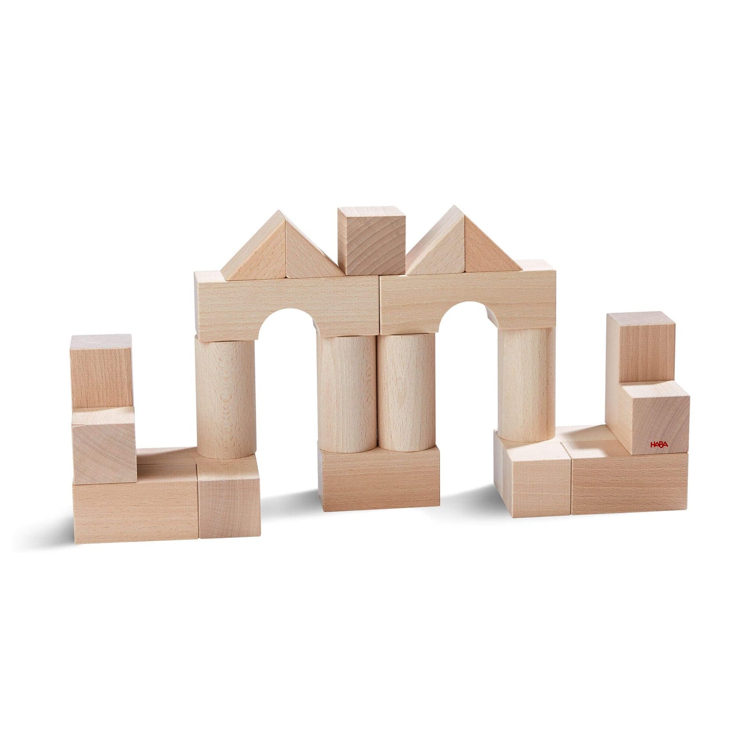 HABA 26-Piece Wooden Building Blocks – German-Made Open-Ended Toys for Creative Play