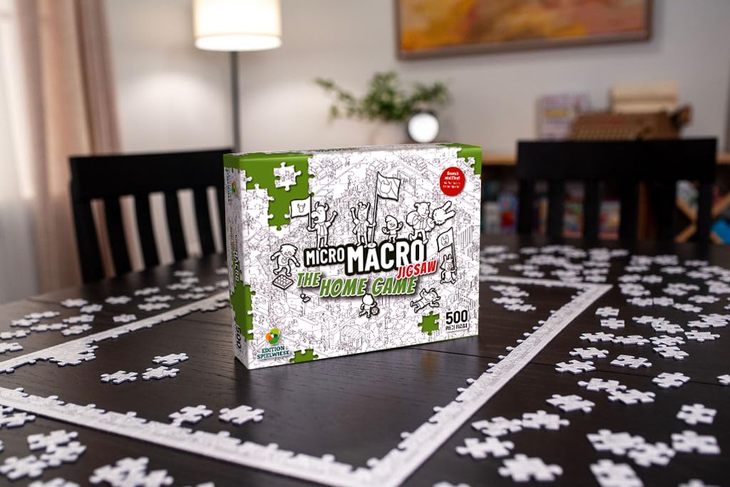 Hachette Boardgames MicroMacro Jigsaw: The Home Game – 500-Piece Family Mystery Puzzle
