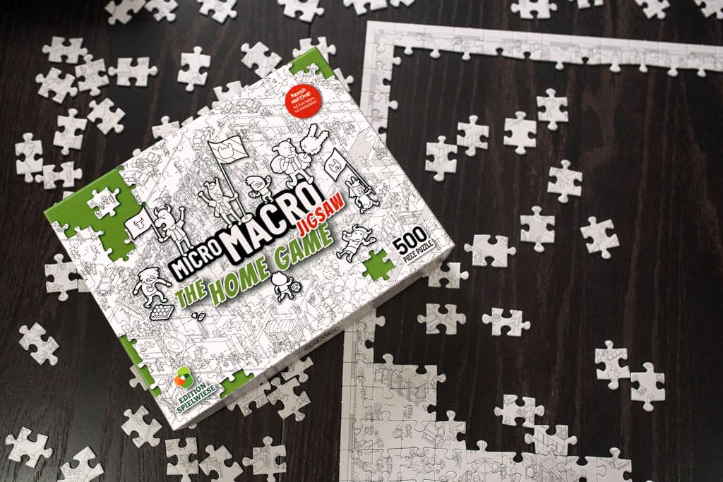Hachette Boardgames MicroMacro Jigsaw: The Home Game – 500-Piece Family Mystery Puzzle