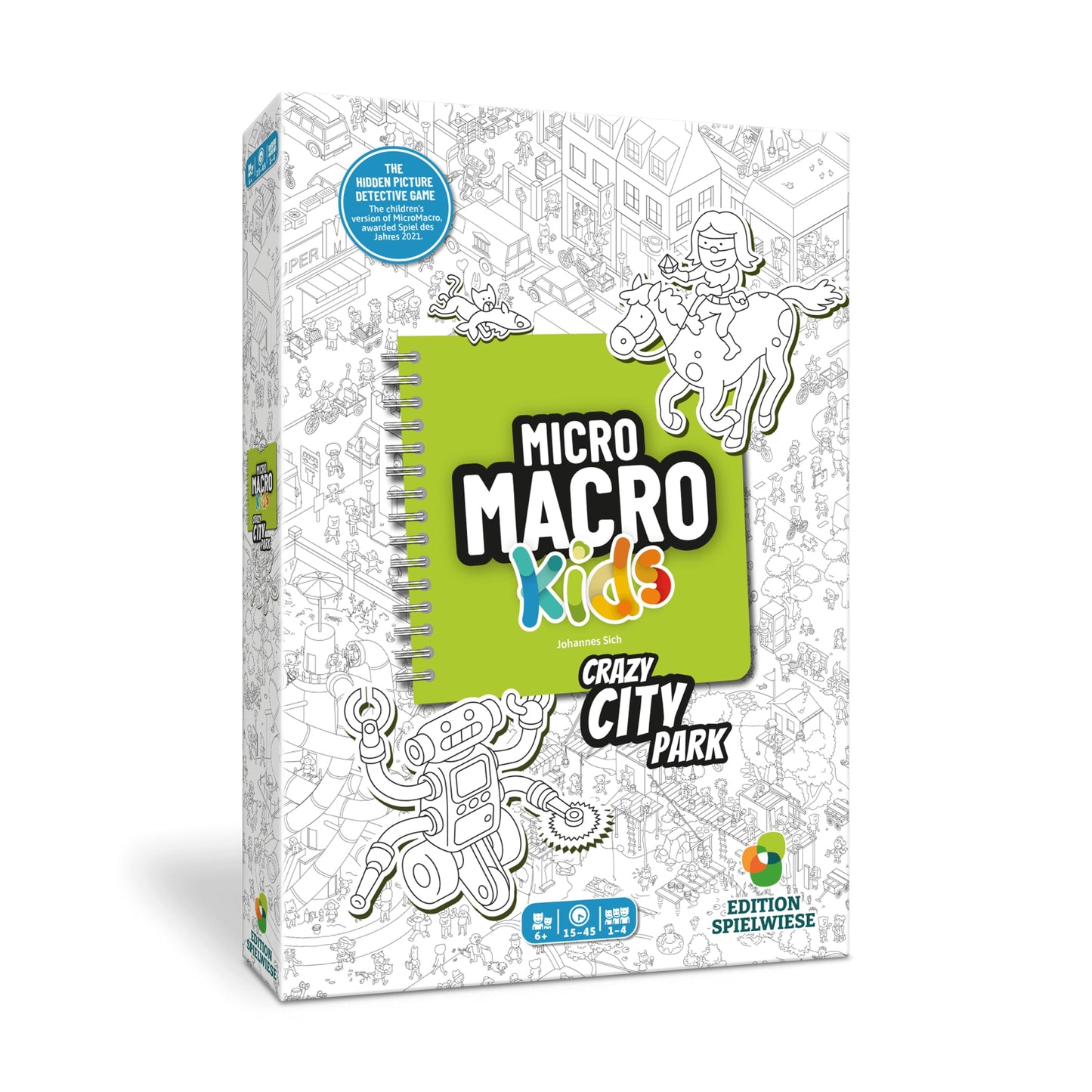 Hachette Boardgames MicroMacro Kids: Crazy City Park | Cooperative Detective Game for Kids Aged 6–8 | 1–4 Players | 10–30 Min
