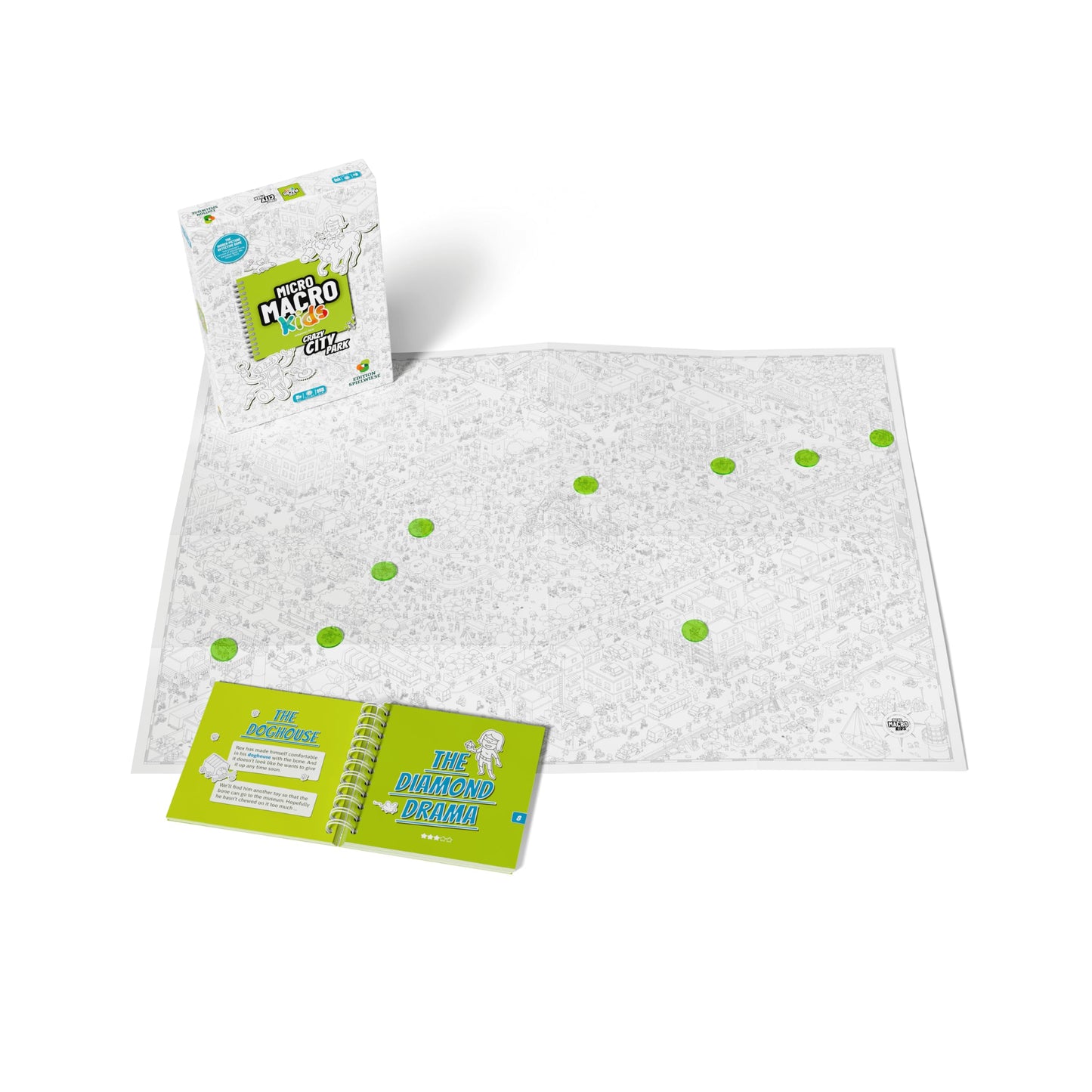 Hachette Boardgames MicroMacro Kids: Crazy City Park | Cooperative Detective Game for Kids Aged 6–8 | 1–4 Players | 10–30 Min