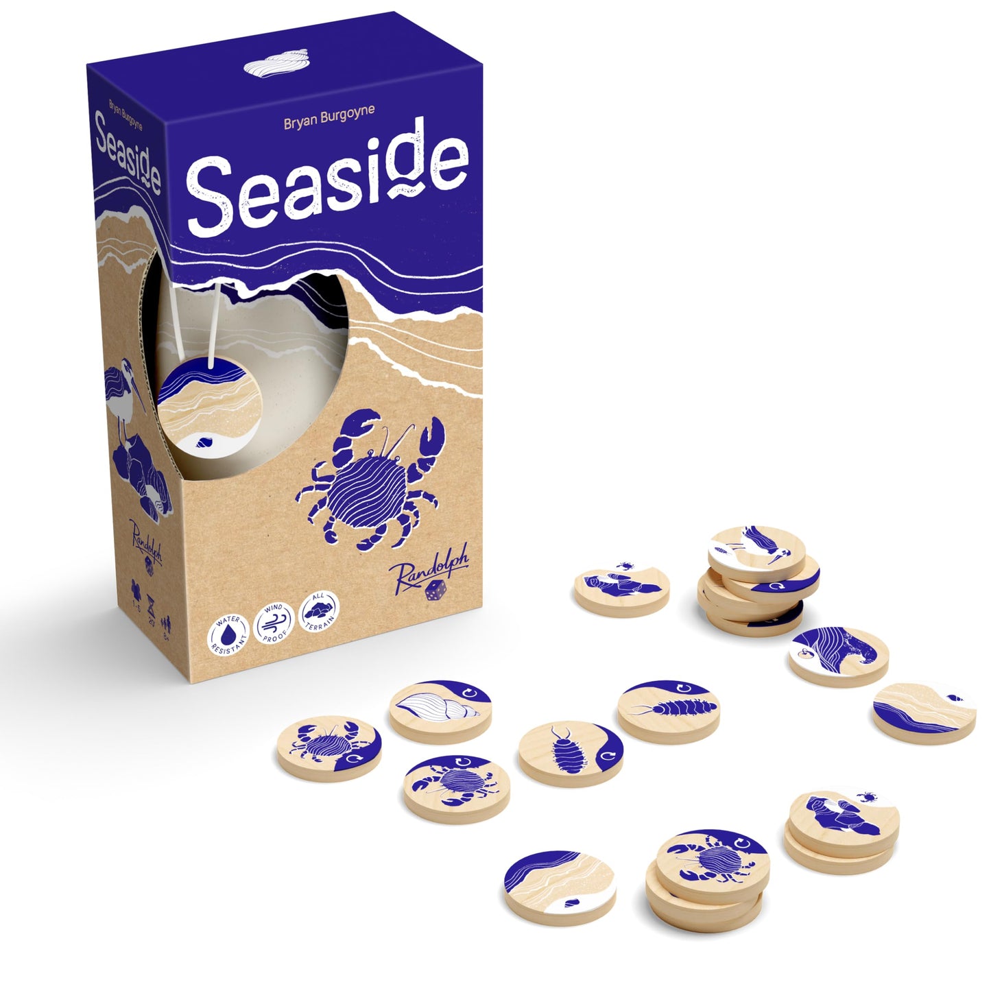 Hachette Boardgames Seaside – Ocean-Themed Travel Family Game for 1-5 Players | Water Resistant | 20 Minutes