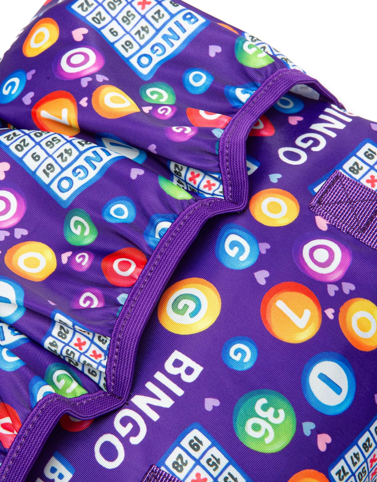 HACHMAS Bingo Bag with Pockets for Daubers & Dabbers – Compact Purple