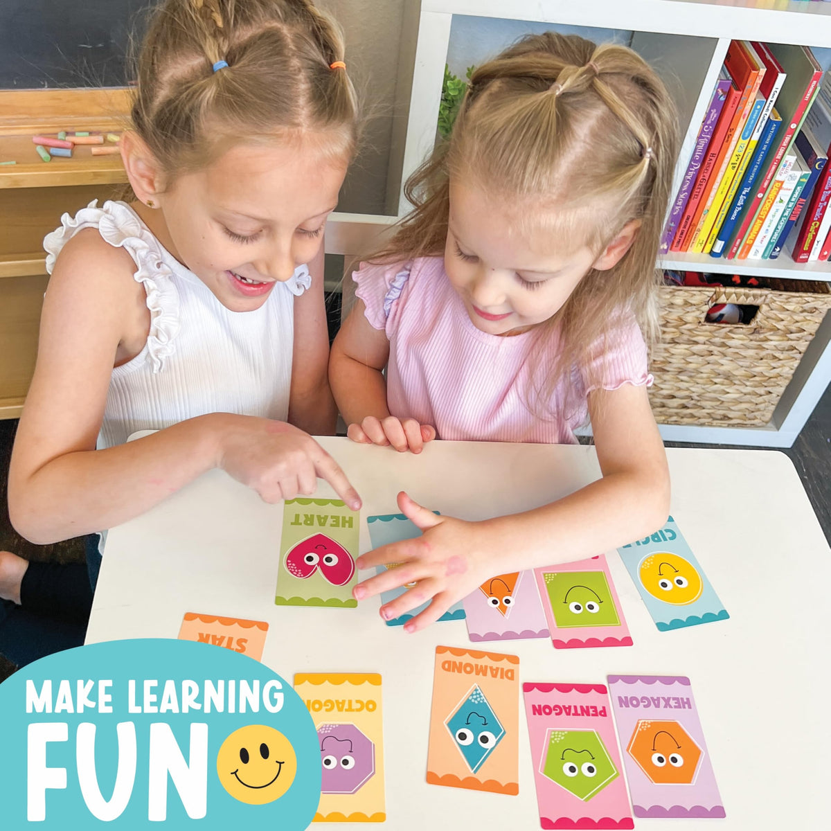 Hadley Designs Learning Flash Cards for Toddlers 1-3 – ABC, Numbers, Colors & Shapes (58 Cards)