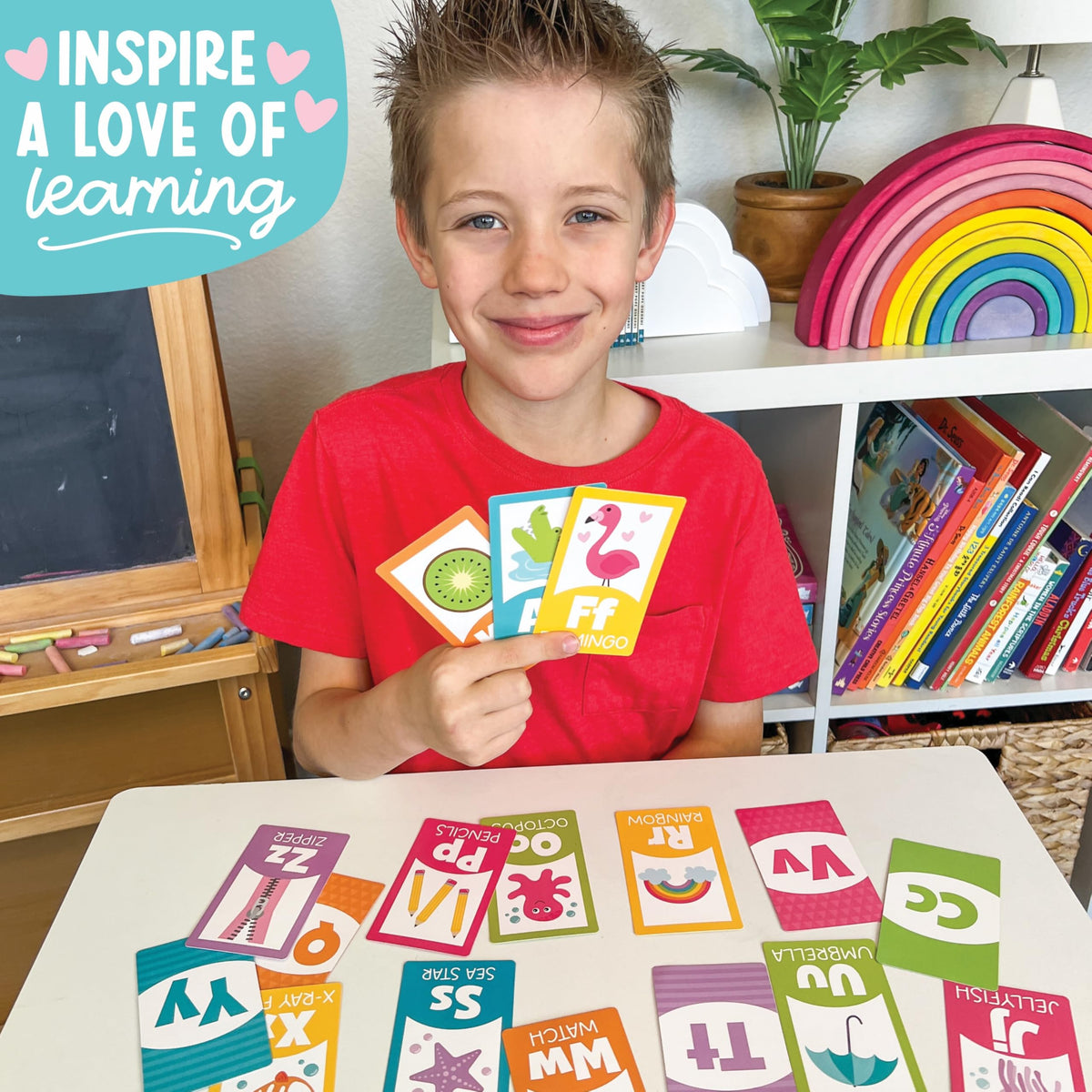 Hadley Designs Learning Flash Cards for Toddlers 1-3 – ABC, Numbers, Colors & Shapes (58 Cards)