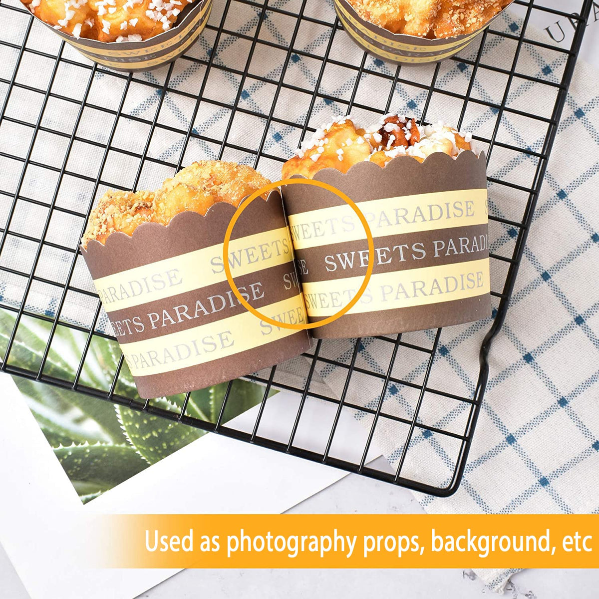 Hagao Fake Cupcake Sprinkles – 6-Piece Faux Cupcake Set for Props & Decor