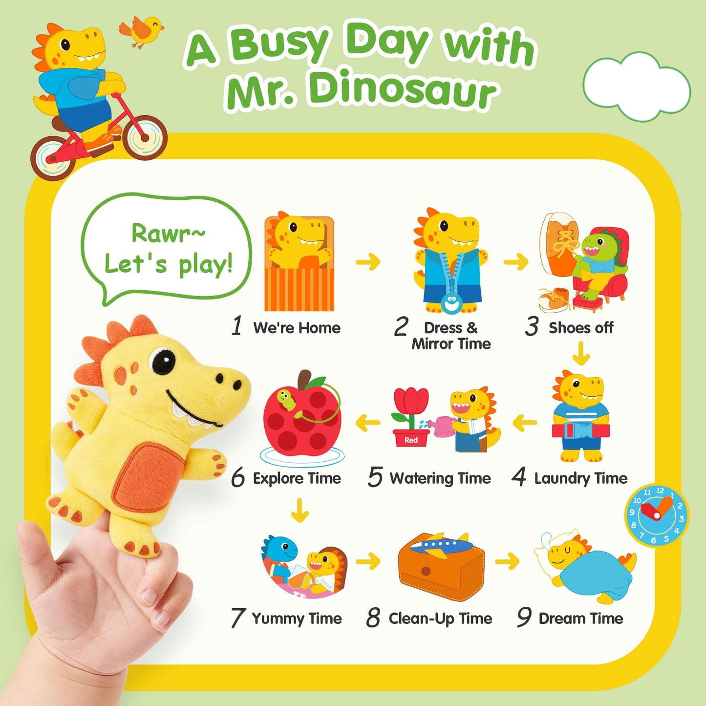 Hahaland Busy Book for Toddlers 1-3 – Montessori Cloth Activities for Fine Motor Skills