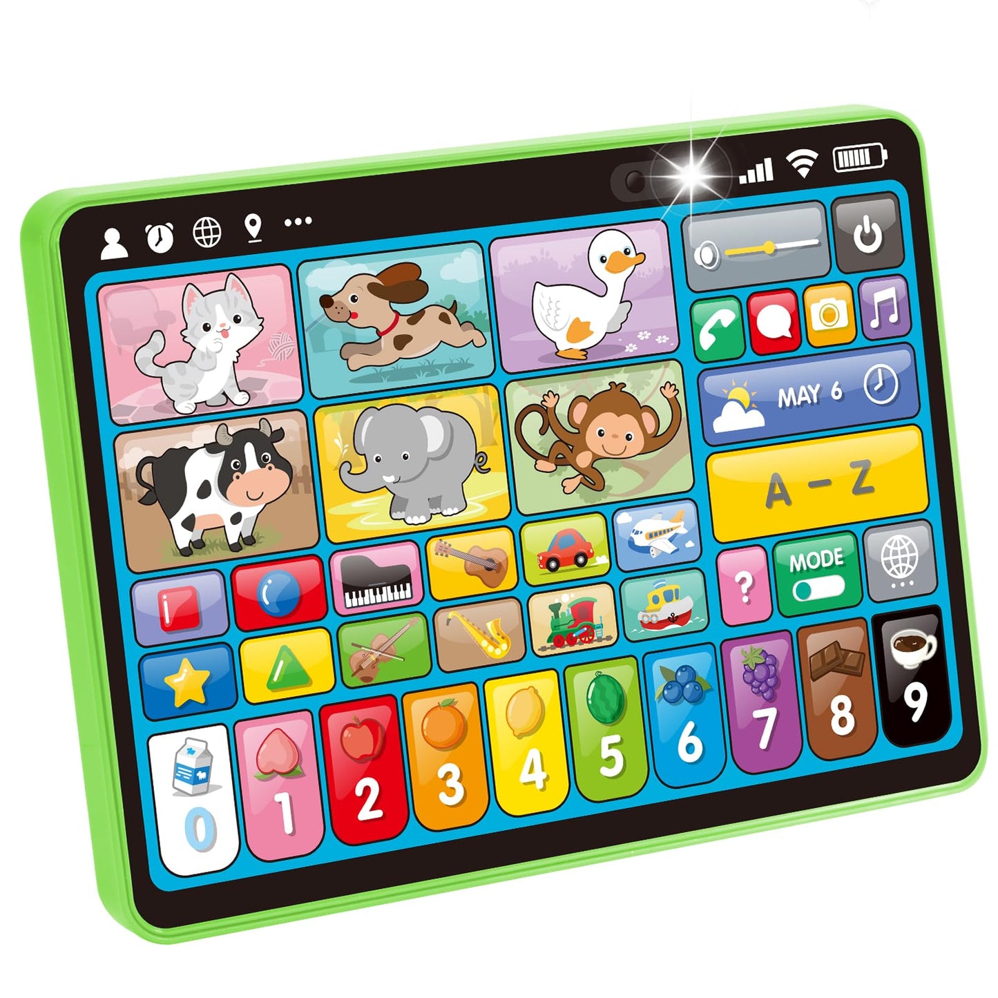 hahaland 5-Language Learning Tablet for Toddlers 1–3 – Sounds, Speech & Early Learning