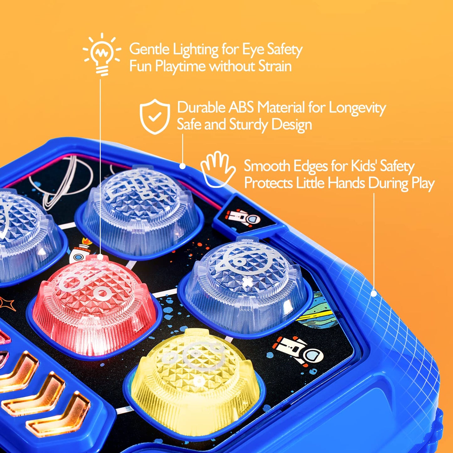 Hahaland Whack-a-Mole: STEM-Inspired Sound & Light Game for Ages 5-7