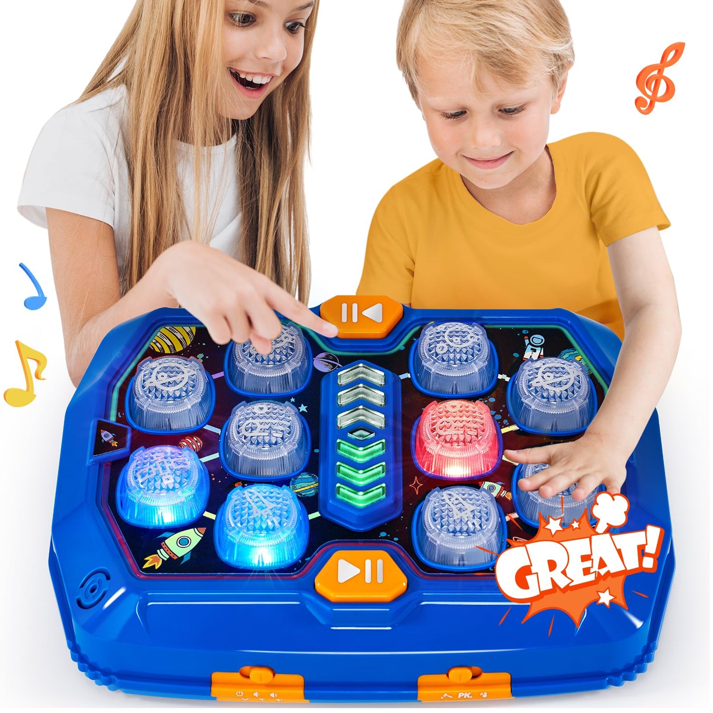 Hahaland Whack-a-Mole: STEM-Inspired Sound & Light Game for Ages 5-7