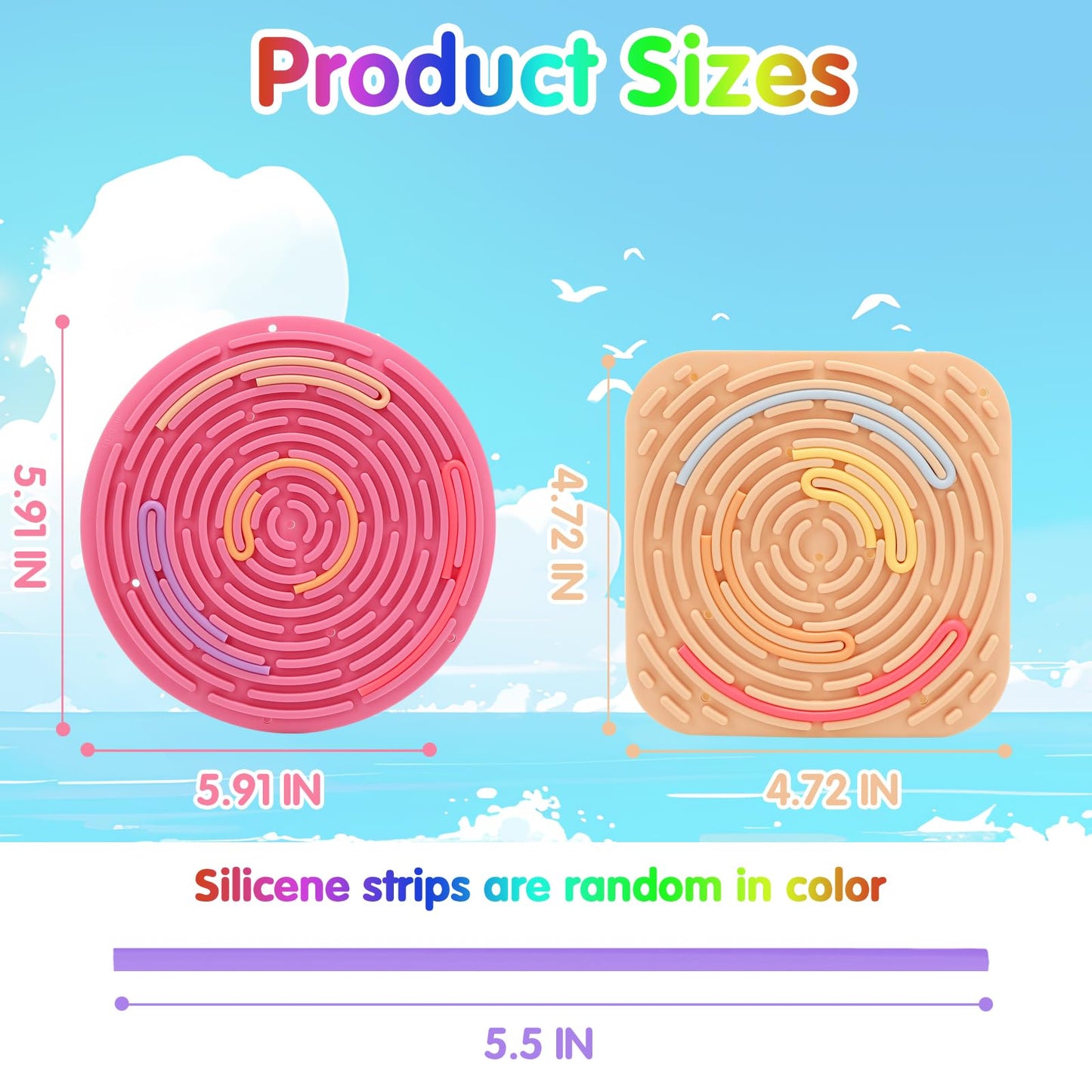 2-Pack Sensory Activity Board for Kids – Double-Sided Fidget Toy by HAKINBOT