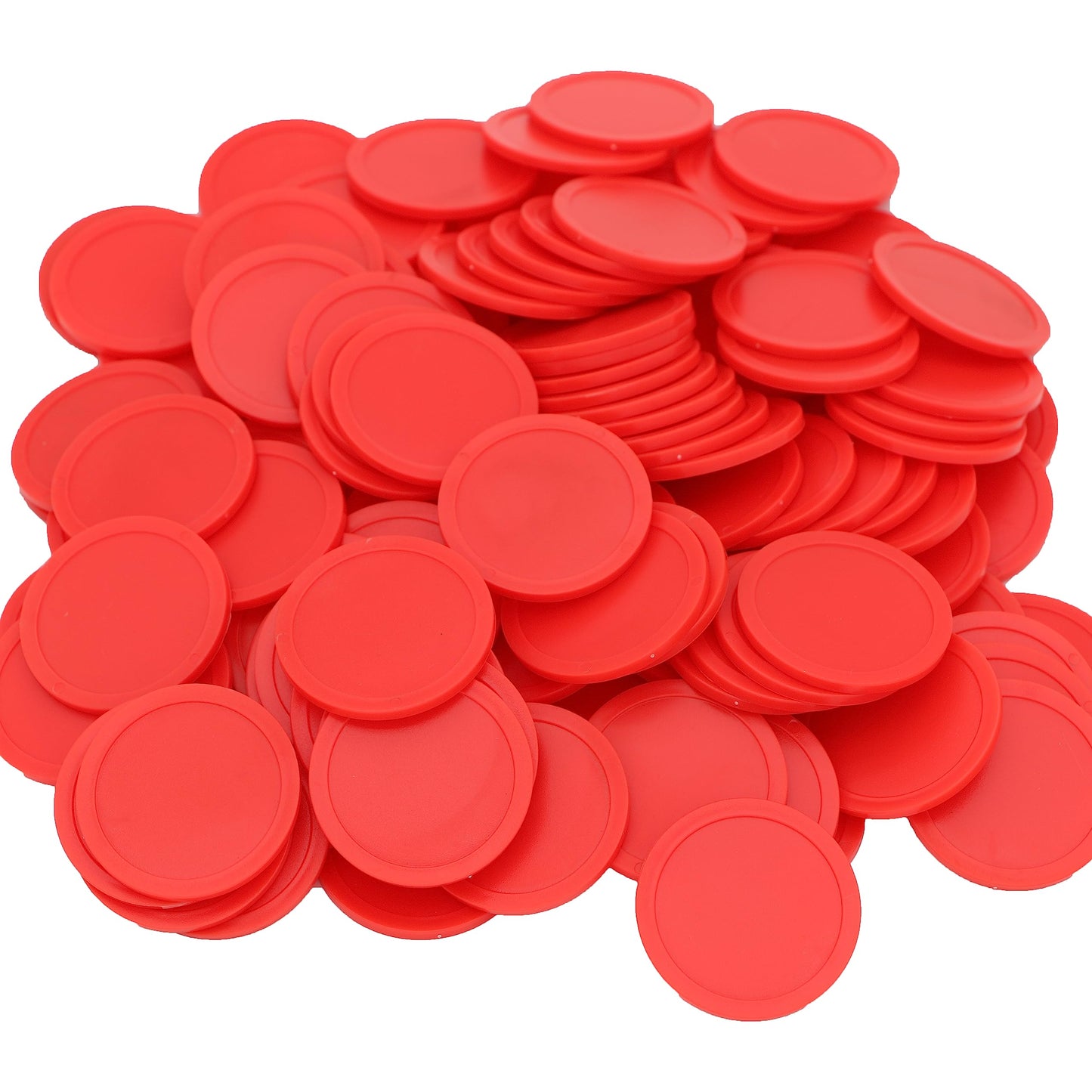 HAKITAROOM 35MM/1.37-Inch Counting Coins Box — 120 Durable Poker Coins (Red)