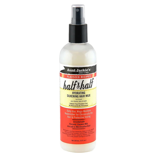 Aunt Jackie's Half & Half Hydrating Silkening Hair Milk 12oz