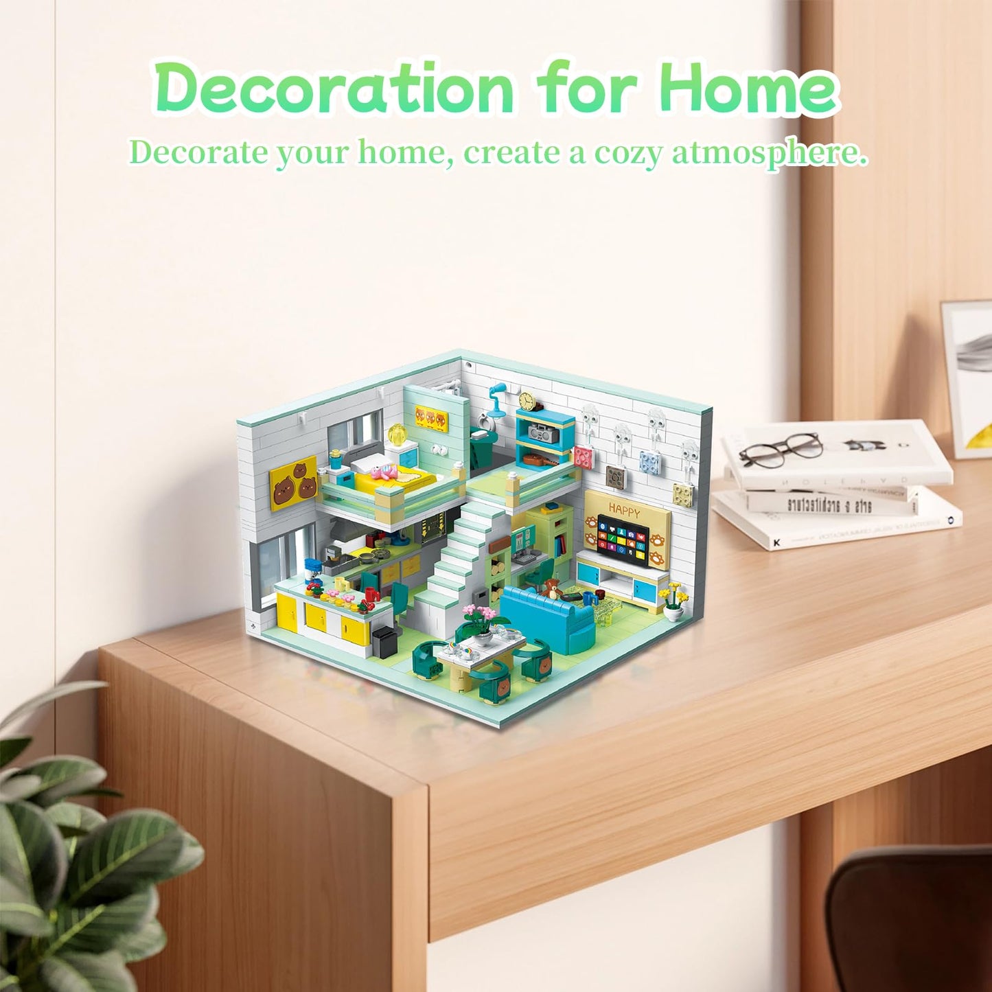 Hallisun Friends House Building Block Set – 1035 PCS Creative Mini Home