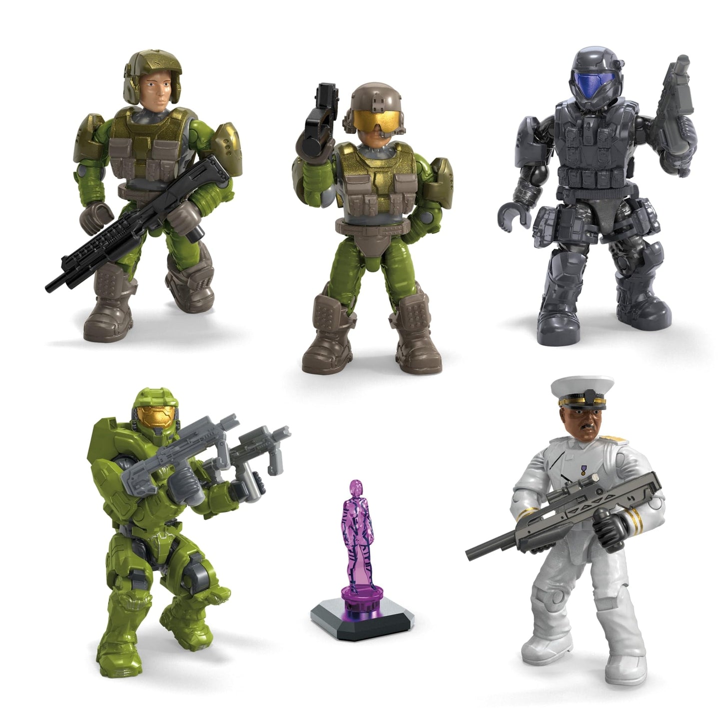 Mega Brands MEGA Halo Action Figures Building Set – 339 Pieces, 2-Inch Poseable Collectibles (Amazon Exclusive)