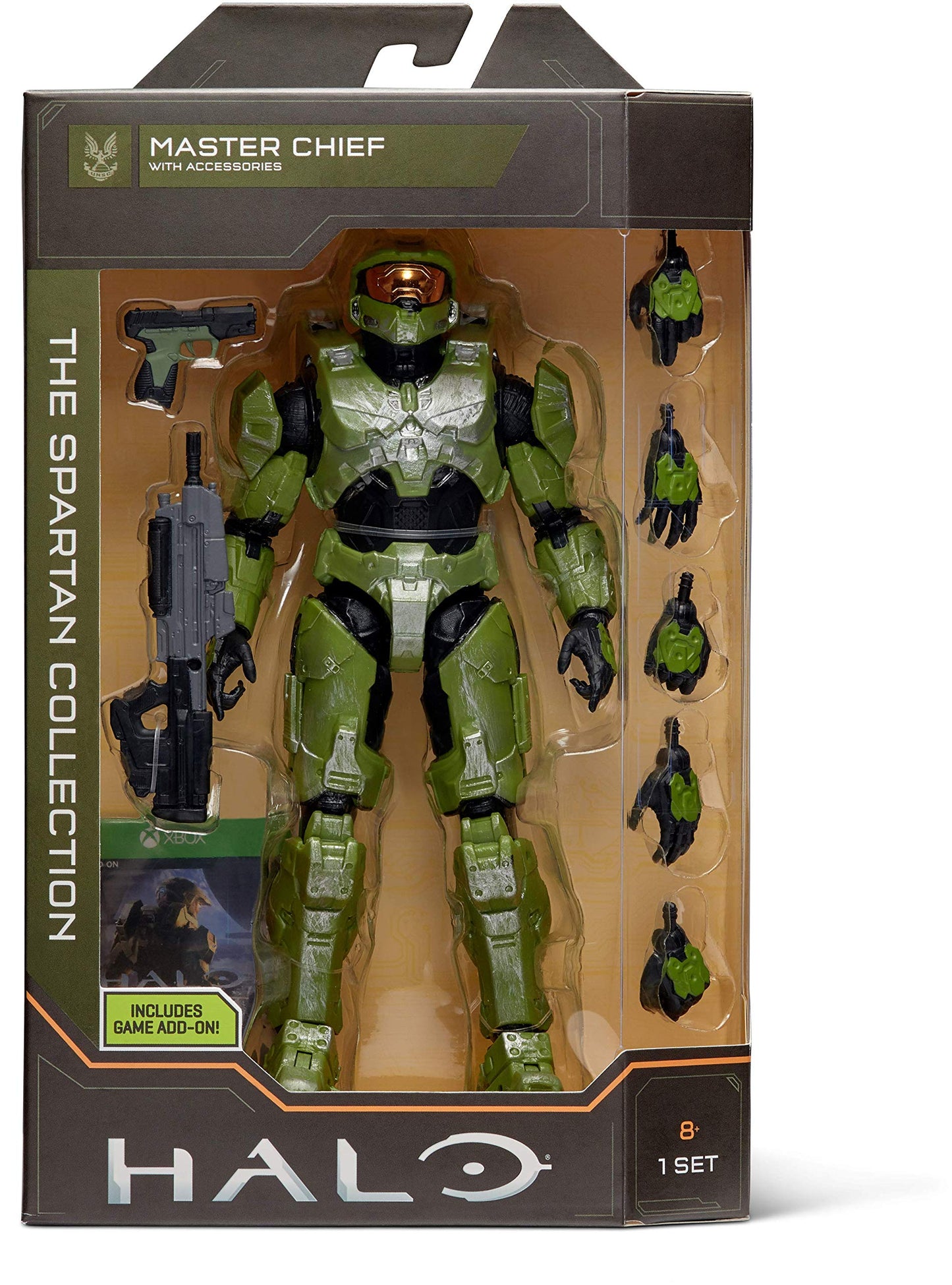 HALO 6.5-inch Spartan Collection: Master Chief Highly Articulated Poseable Figure with Weapon Accessories