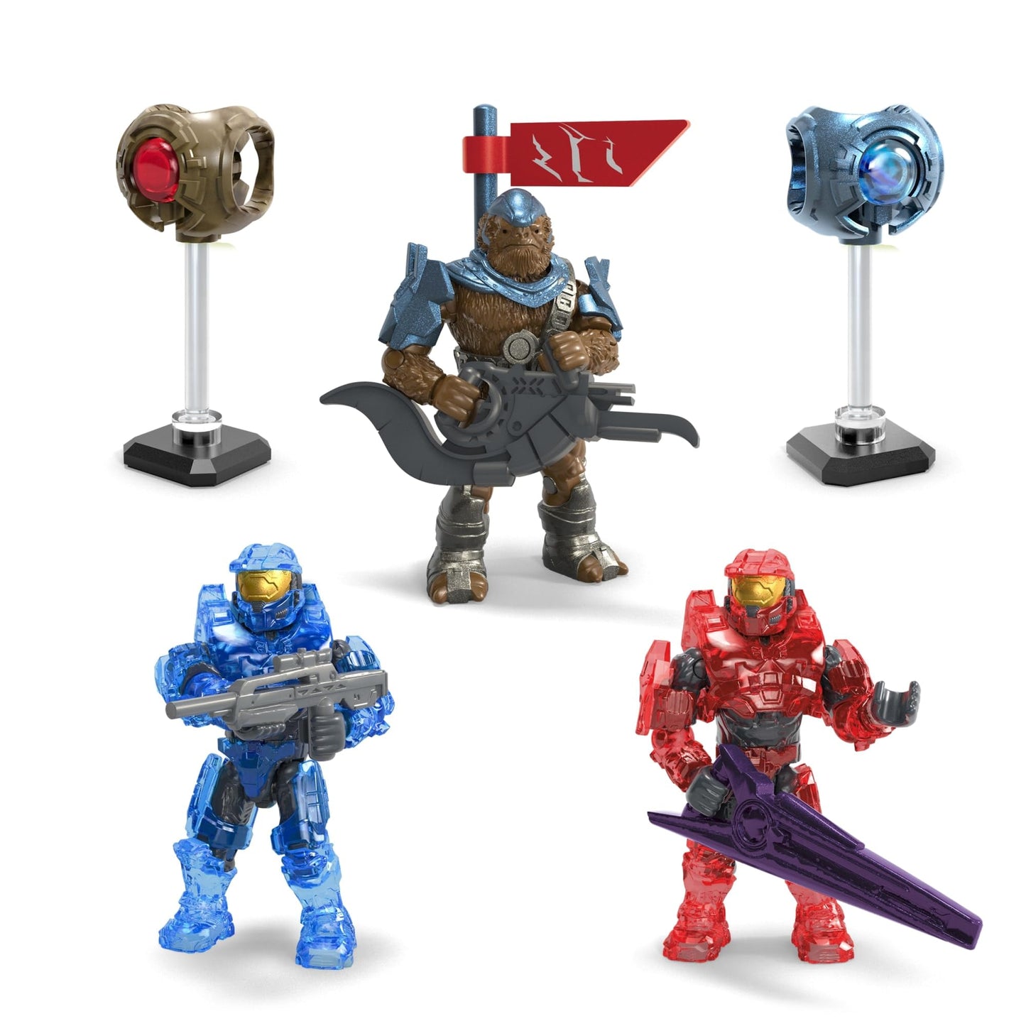 Mega Brands MEGA Halo Action Figures Building Set – 339 Pieces, 2-Inch Poseable Collectibles (Amazon Exclusive)