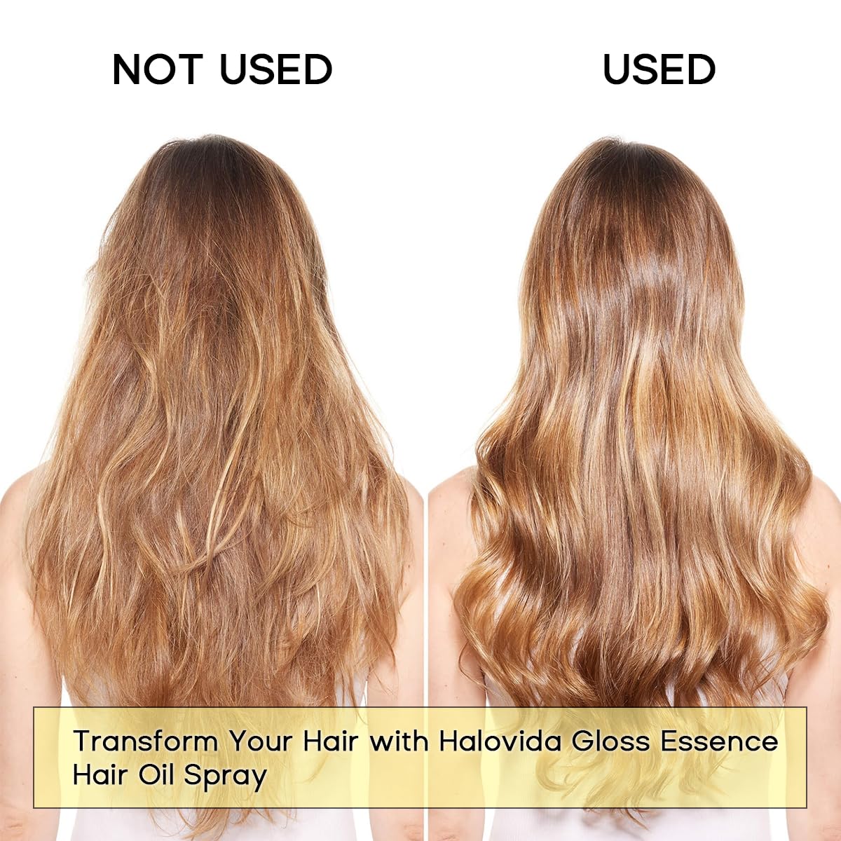 HALOVIDA Hair Oil – Heat Protectant, Frizz Control & Color Protection (2.71 fl oz)