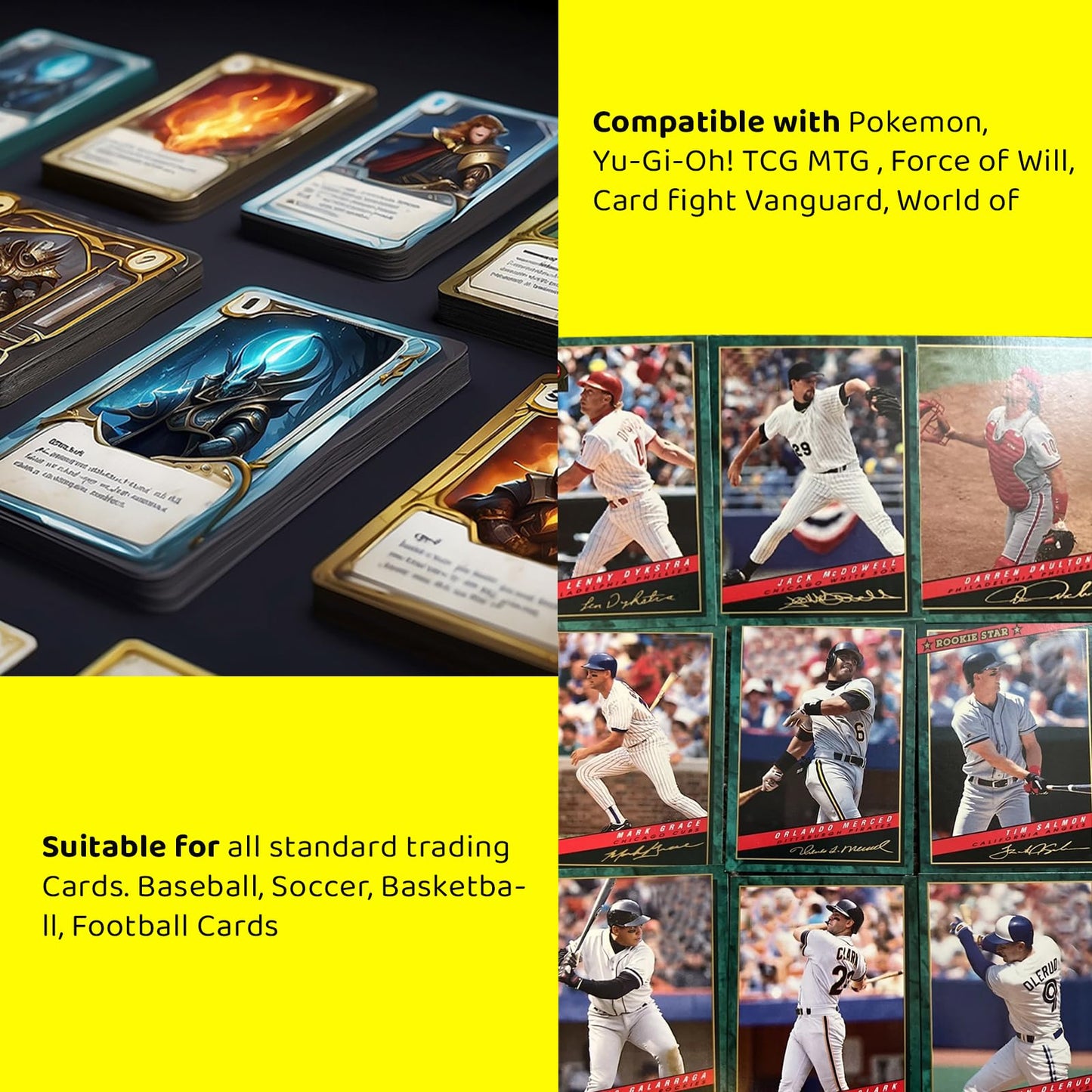 HAMKOT Zipper Cards Binder – 900-Pocket Premium Album for MTG, TCG & Sports Cards