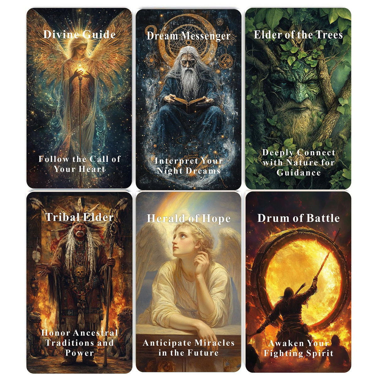 Han Yu Bowen Angels Ancestors Oracle Cards Deck – Spiritual Guidance & Inner Growth