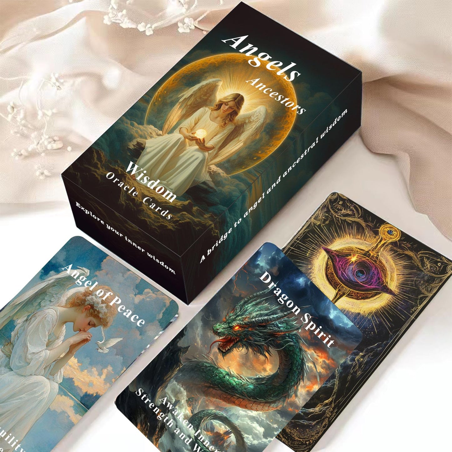Han Yu Bowen Angels Ancestors Oracle Cards Deck – Spiritual Guidance & Inner Growth