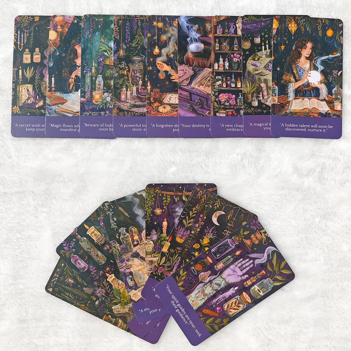 Han Yu Bowen Fortune Teller Oracle Cards – 56-Card Deck for Daily Guidance & Spiritual Practice