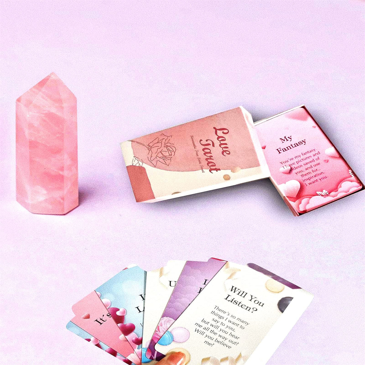 Han Yu Bowen Love Oracle Cards – Twin Flame Tarot for Beginners (54 Cards)