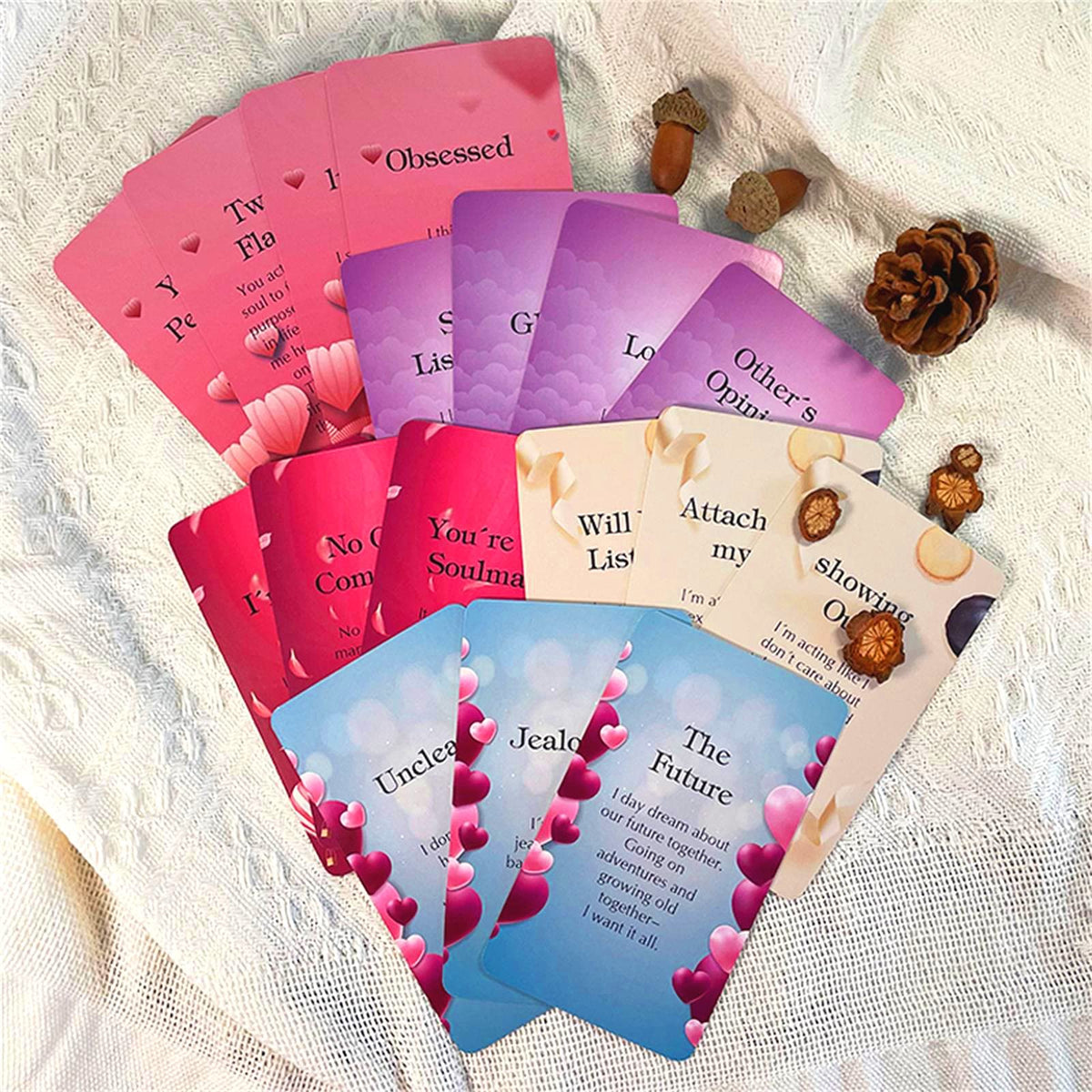 Han Yu Bowen Love Oracle Cards – Twin Flame Tarot for Beginners (54 Cards)