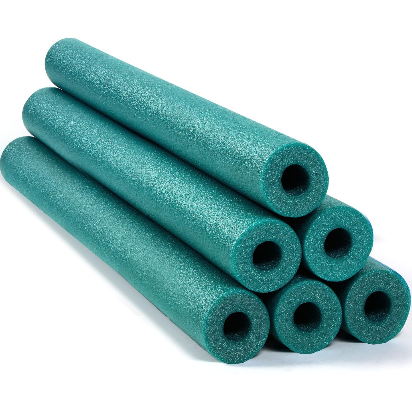 Hanaive 6 Pack Green Pool Noodles – 52-Inch Hollow Foam Floats for Pool & DIY