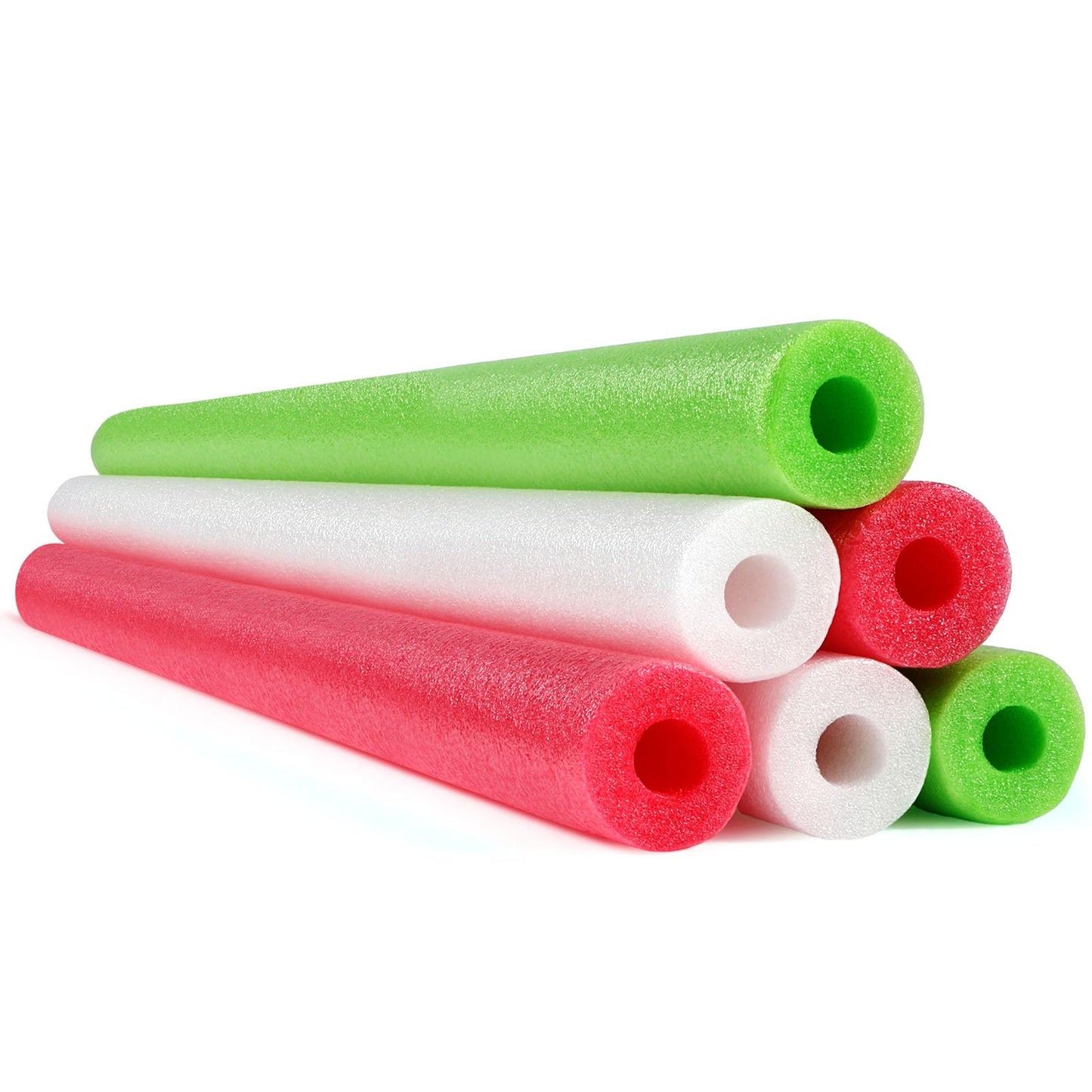 Hanaive 6 Pack Pool Noodles – 52-Inch Hollow Foam Floats for Pool, Craft & Play