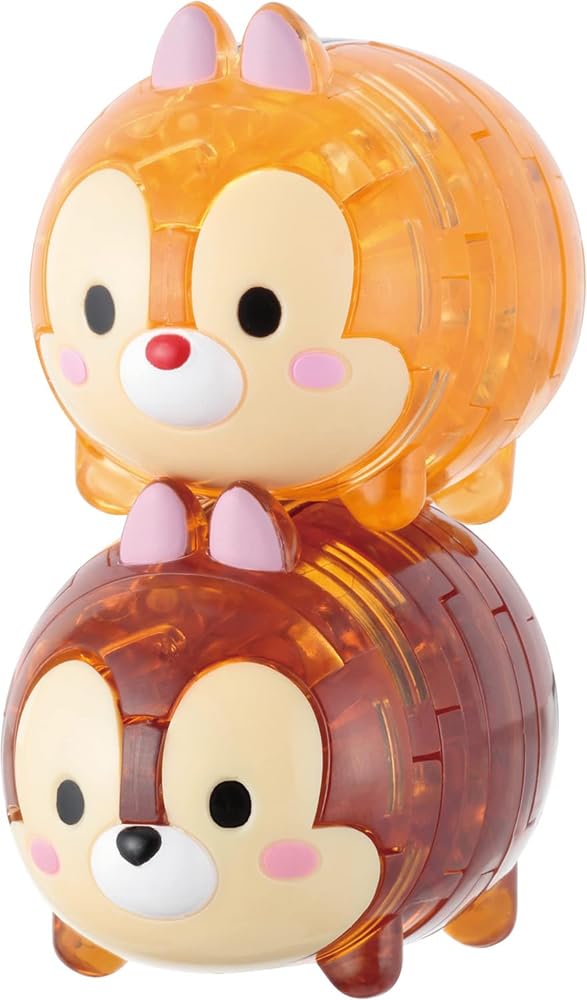 Hanayama 44-Piece Crystal Gallery Chip and Dale Tsum Tsum Puzzle Set