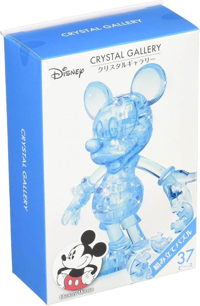 Hanayama Crystal Gallery Mickey Mouse 37-Piece 3D Jigsaw Puzzle