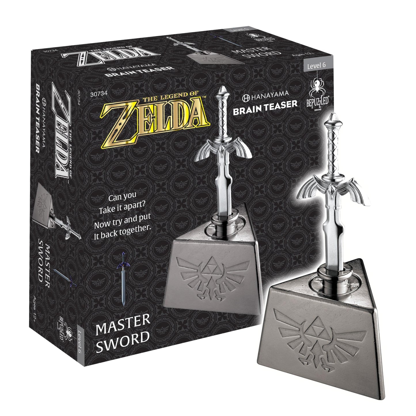 Hanayama BePuzzled: Legend of Zelda Master Sword – Mensa Level 6 Brain Teaser