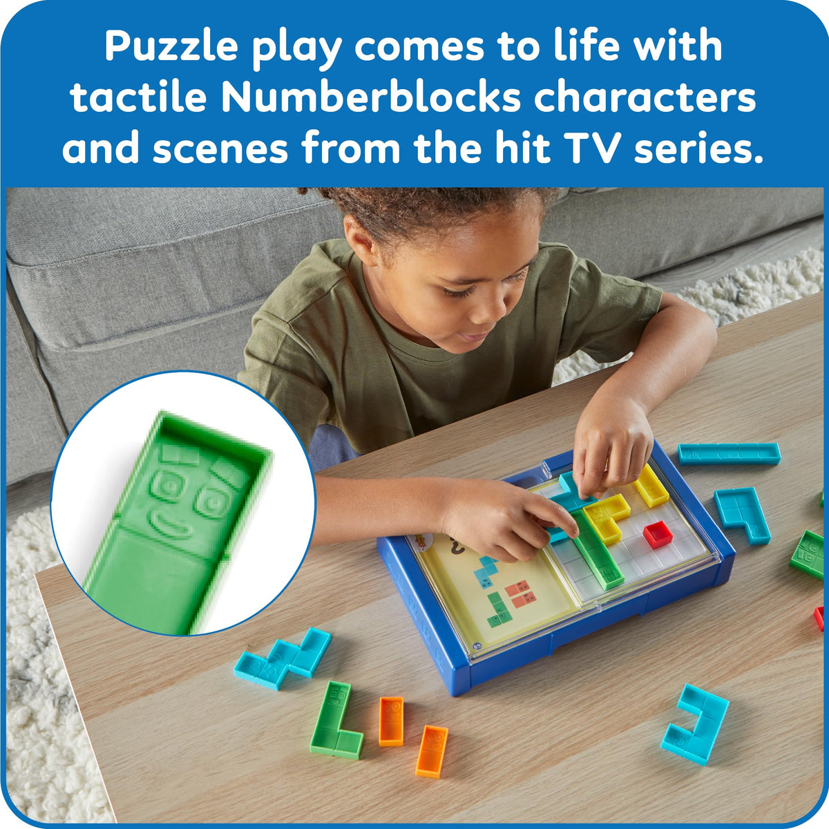 hand2mind Numberblocks Puzzle Solver – Math Puzzles & Brain Teasers for Kids 3–5