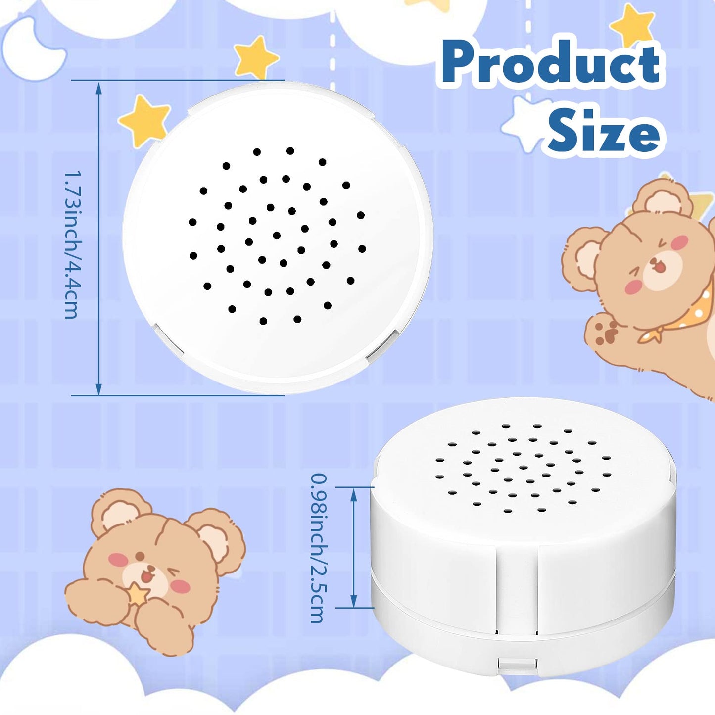Handepo 6 Pcs White Voice Recorder Module for Plush Toys – 20 Second Recording