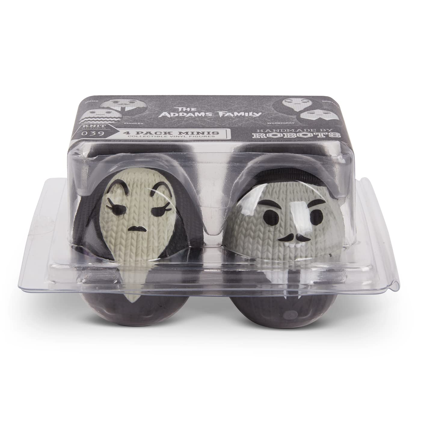 Handmade by Robots - The Addams Family Mini Egg 4 Pack #039 | 2.5-inch Knit Vinyl Figures