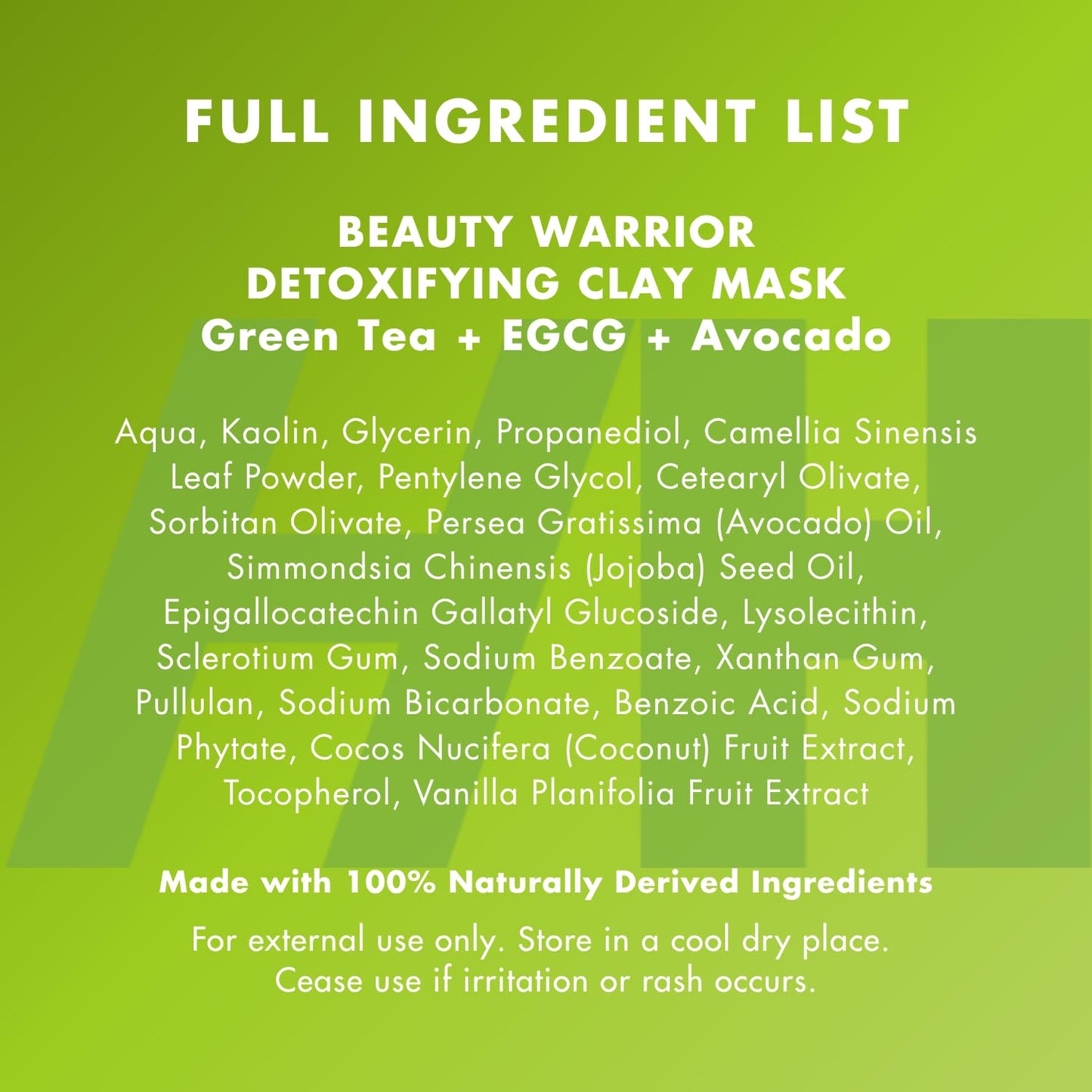 Handmade Heroes Green Tea EGCG Clay Mask – Pore Refining & Oil Control