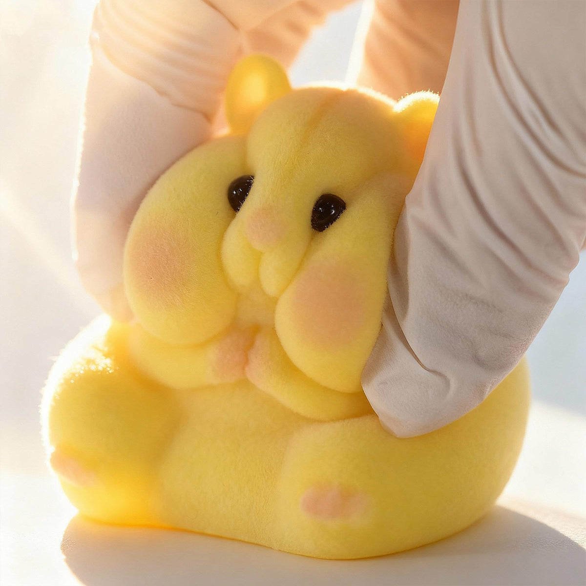 Handmade Taba Squishy Hamster Toy — Soft Silicone Furry Fidget & Gift