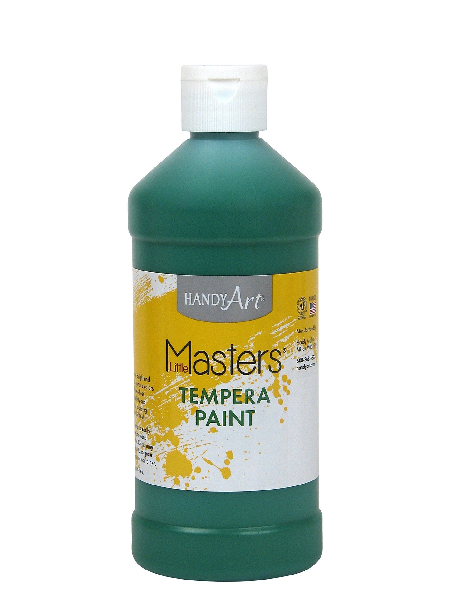 Handy Art Little Masters Tempera Paint Green, 16 oz – Non-Toxic & Easy Clean-Up
