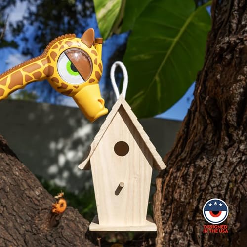 Handy Famm Real Metal Yellow Giraffe Hammer for Kids – Safe Mouth Sleeve & Nail Remover