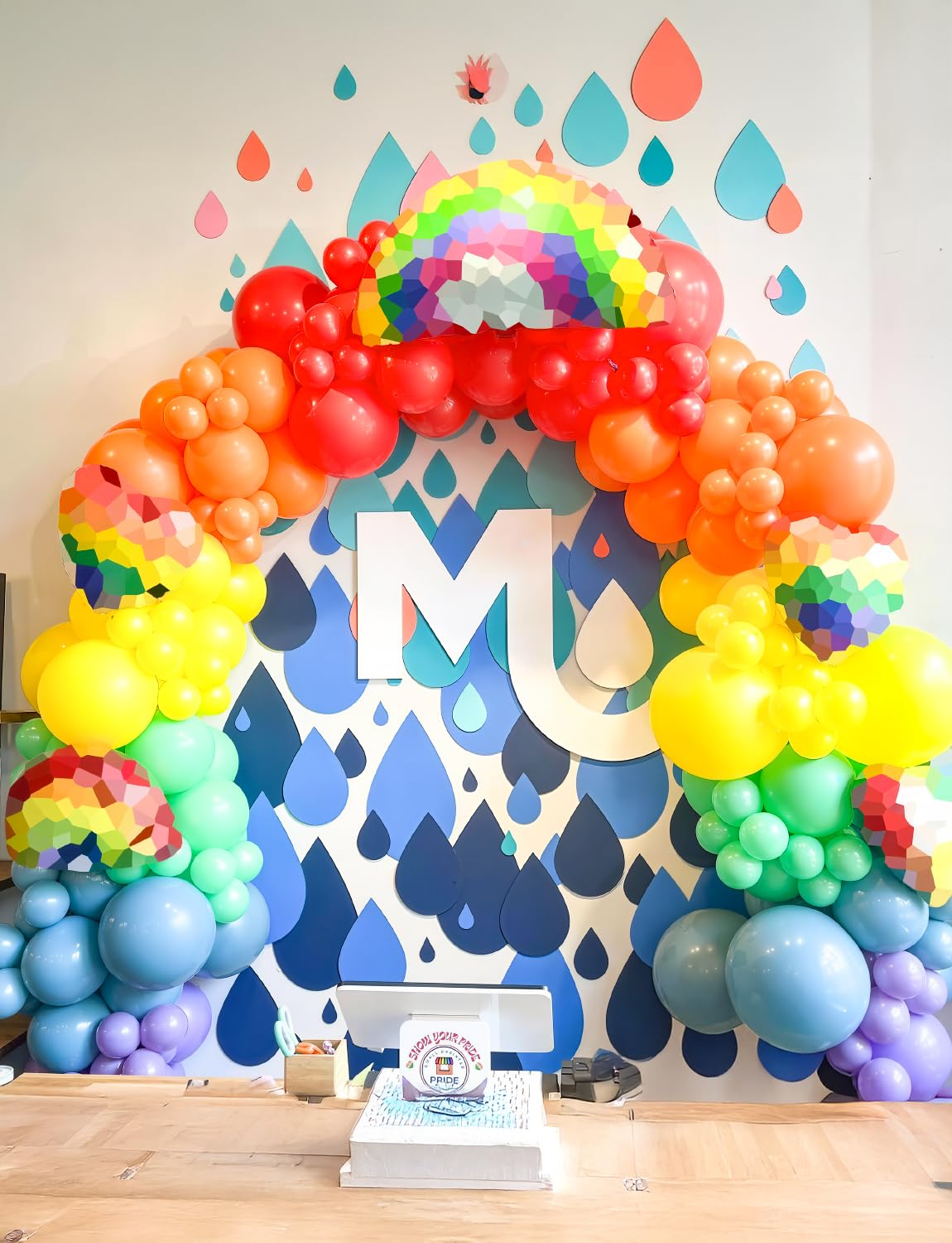 Haolongfa Rainbow Balloon Arch Kit – 130 Pcs for Party Decor