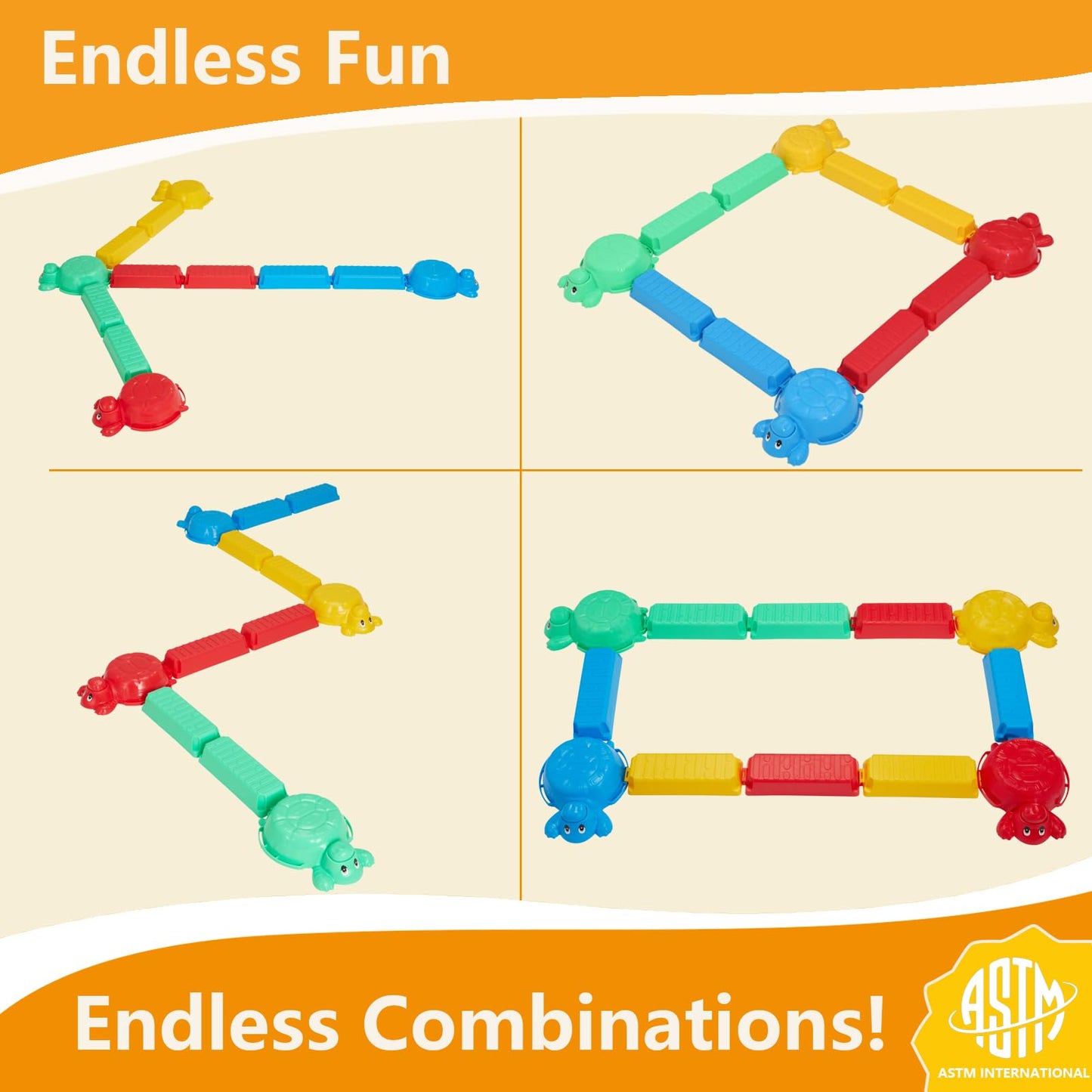 HAPATOYS 12-Piece Balance Beams & Turtle Stepping Stones for Kids – Indoor/Outdoor Play