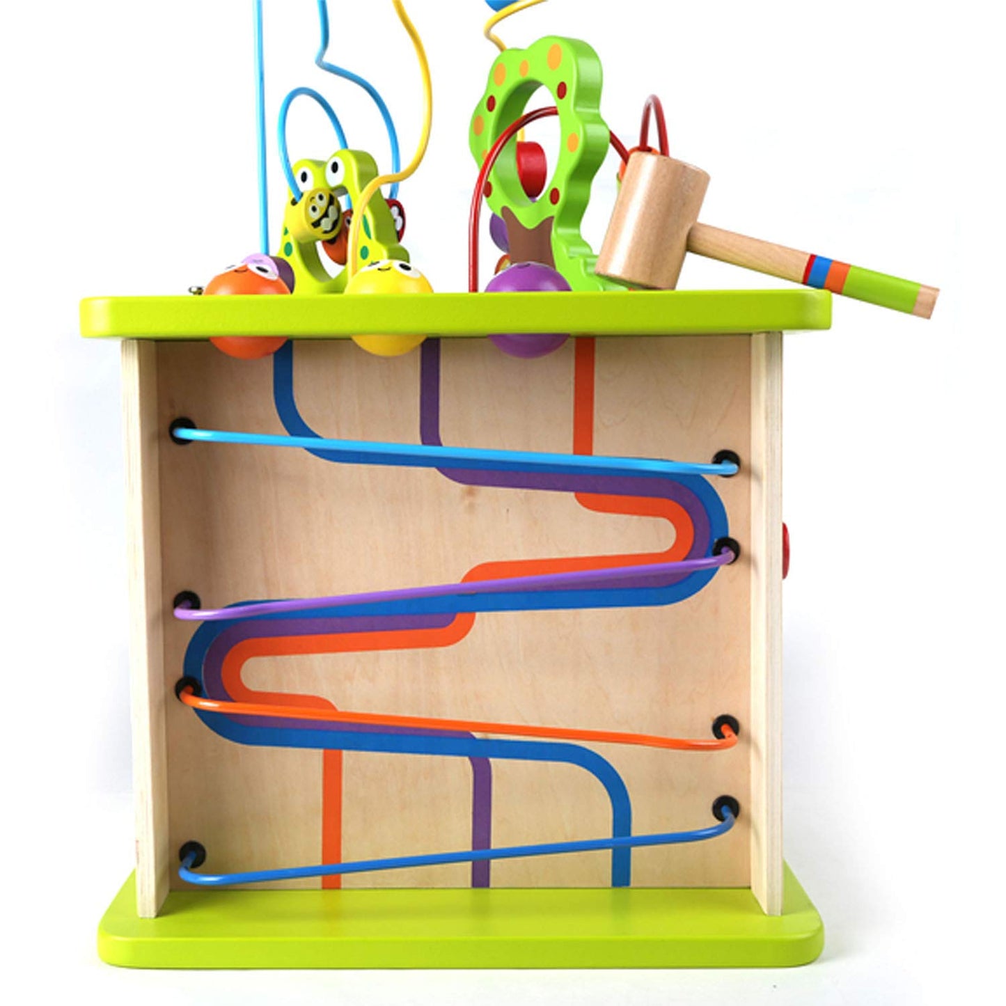 Hape Country Critters Play Cube | Wooden Learning Toy for Toddlers – 5-Sided Activity Centre